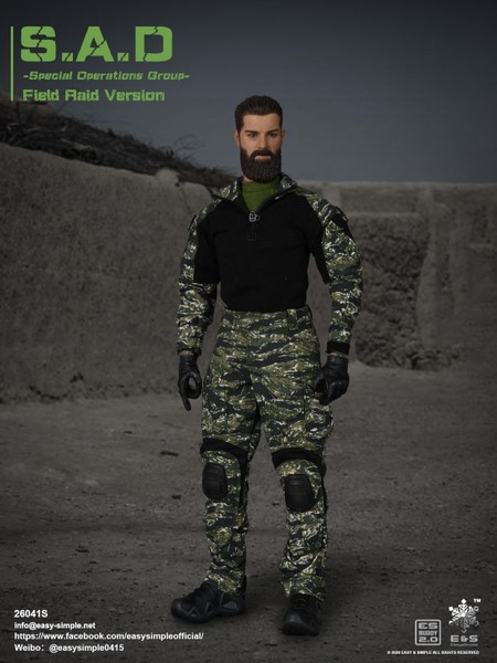 Figurka Field Raid Version (Woodland Exclusive) - S.A.D Special Operations Group Action Figure 1/6