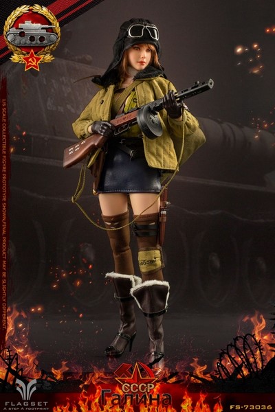 Figurka Galina - Soviet Tank Lieutenant 1/6 Action Figure