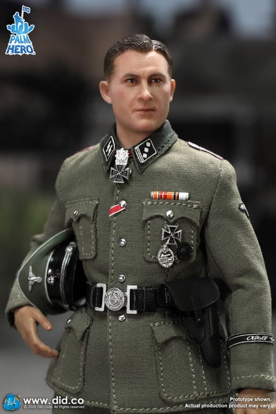 Figurka Michael Wittmann - German SS Hauptsturmführer 1/12 Palm Hero Series