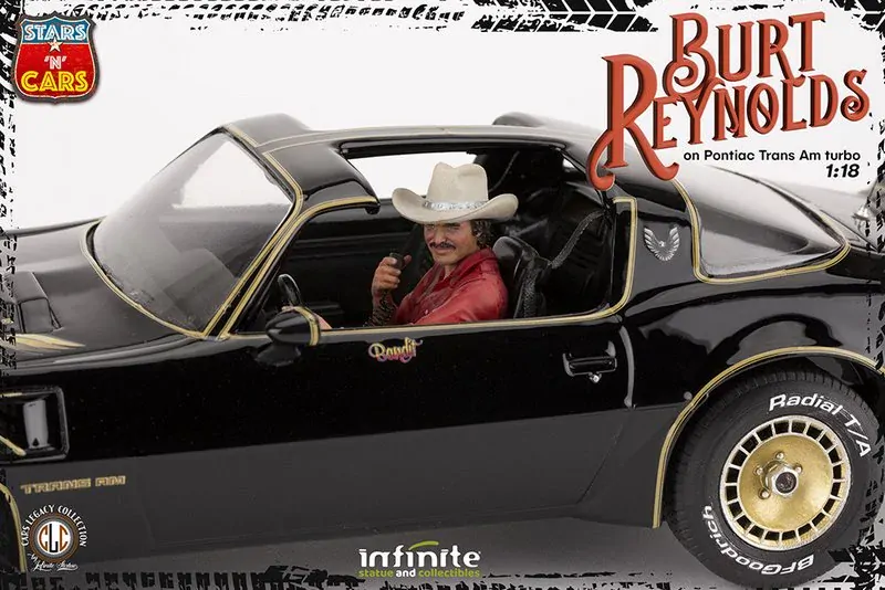 Soška BURT REYNOLDS ON PONTIAC 1/18 RESIN STATUE