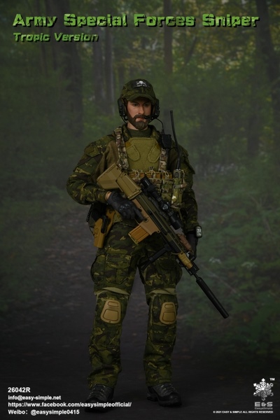 Figurka Sniper (Tropic Version) - Army Special Forces 1/6 Action Figure