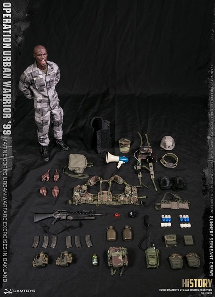 Figurka Gunnery Sergeant Crews - Operation Urban Warrior '99 : Marine Corps Urban Warfare Exercises In Oakland 1/6 Action Figure