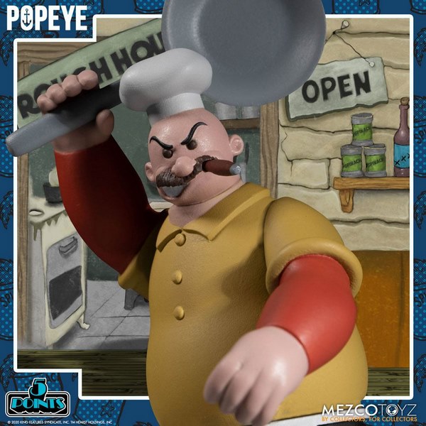 Sada figurek Popeye 5 Points Action Figures Deluxe Box Set