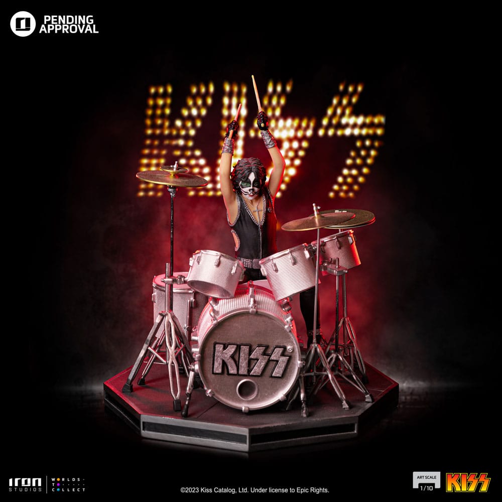 Soška Peter Criss Limited Edtition - Kiss Art Scale Statue 1/10