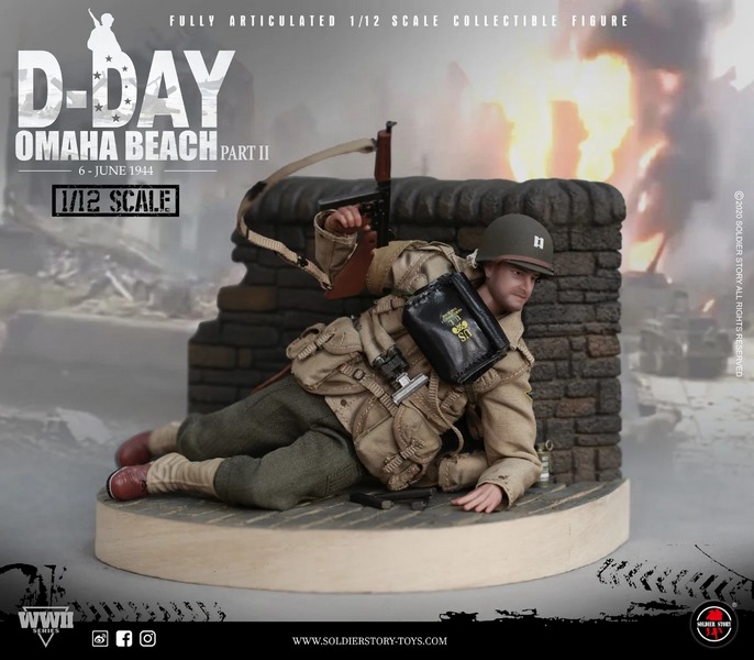 Figurka Captain - WWII U.S. 2nd Ranger Battalion 1/12 Scale Figure
