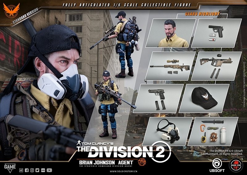 Figurka Brian Johnson Agent - Tom Clancy's The Division 2 Action Figure 1/6