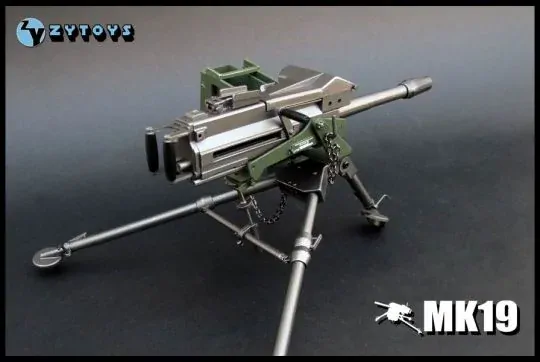 Zbraň pro 1/6 figurky MK19 Grenade Launcher Grey