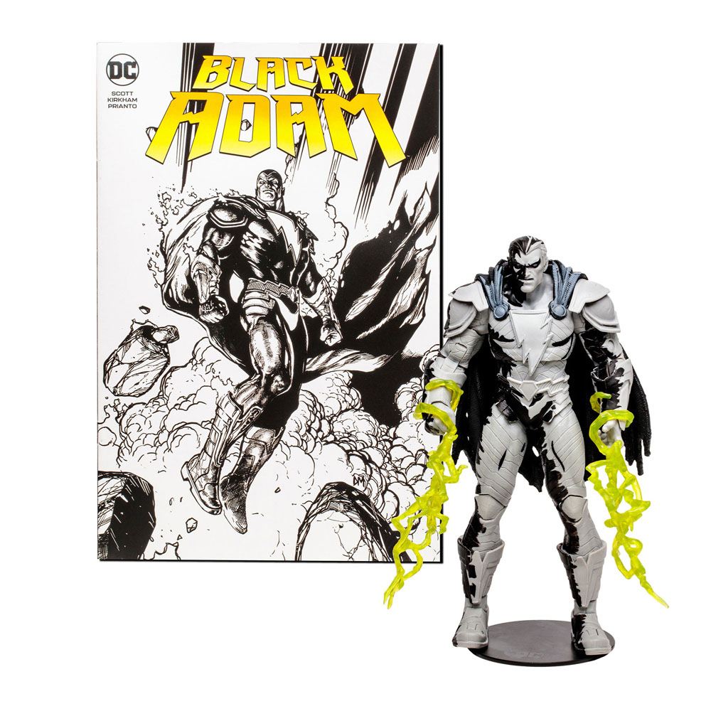 Figurka Black Adam with Black Adam Comic (Line Art Variant) - DC Direct Page Punchers Action Figure