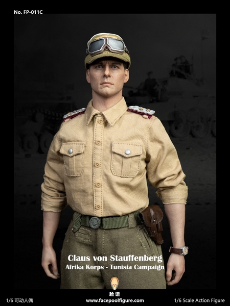 Figurka Claus Von Stauffenberg Afrika Korps Tunisia Campaign - Operation Valkyrie July 20 1944