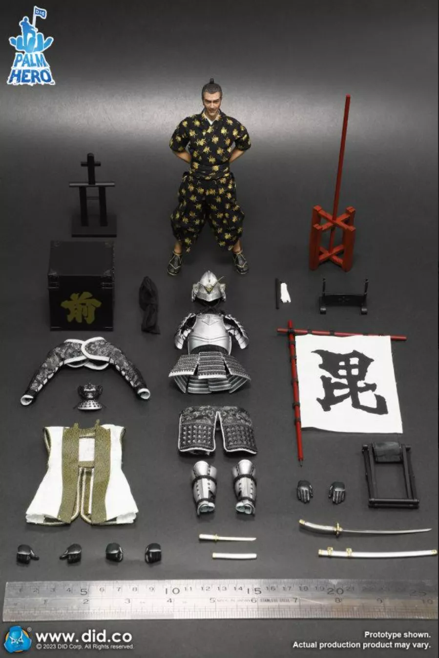 Figurka Uesugi Kenshin - Palm Hero Japan Samurai Series 3 Action Figure 1/12