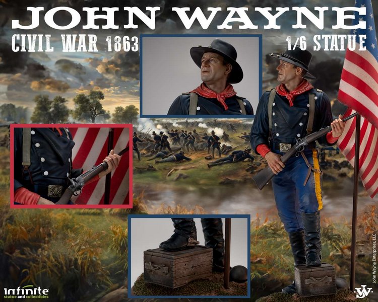 Soška John Wayne Civil War 1863 1/6 Statue