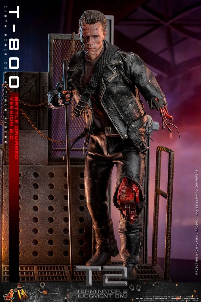 Figurka T-800 Battle Damaged Version 2.0 - Terminator 2 Movie Masterpiece Action Figure 1/6
