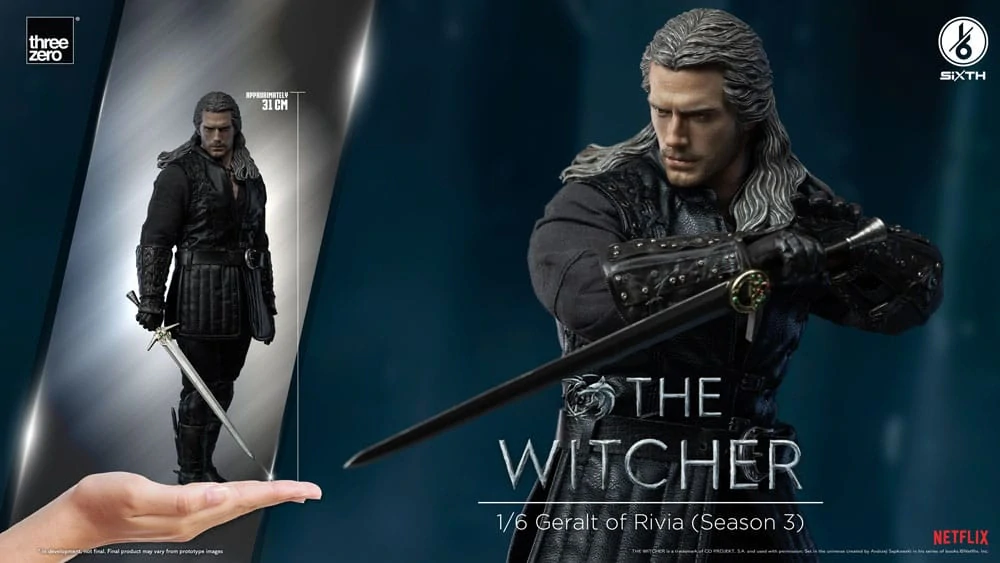 Figurka Geralt of Rivia - The Witcher Season 3 Action Figure 1/6