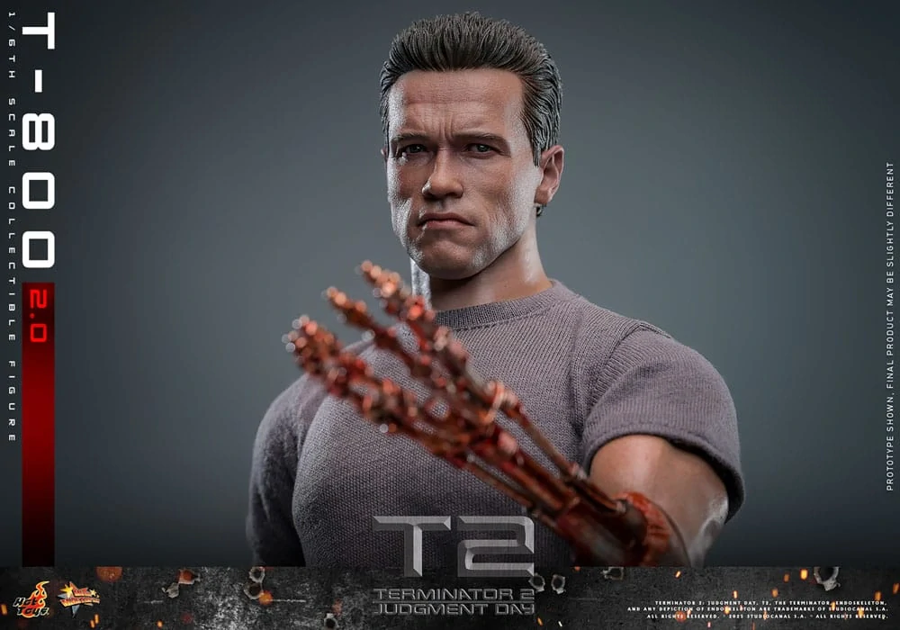 Figurka  T-800 2.0 - Terminator 2 Movie Masterpiece Action Figure 1/6