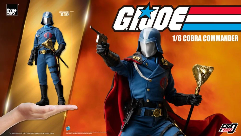 Figurka Cobra Commander - G.I. Joe FigZero Action Figure 1/6
