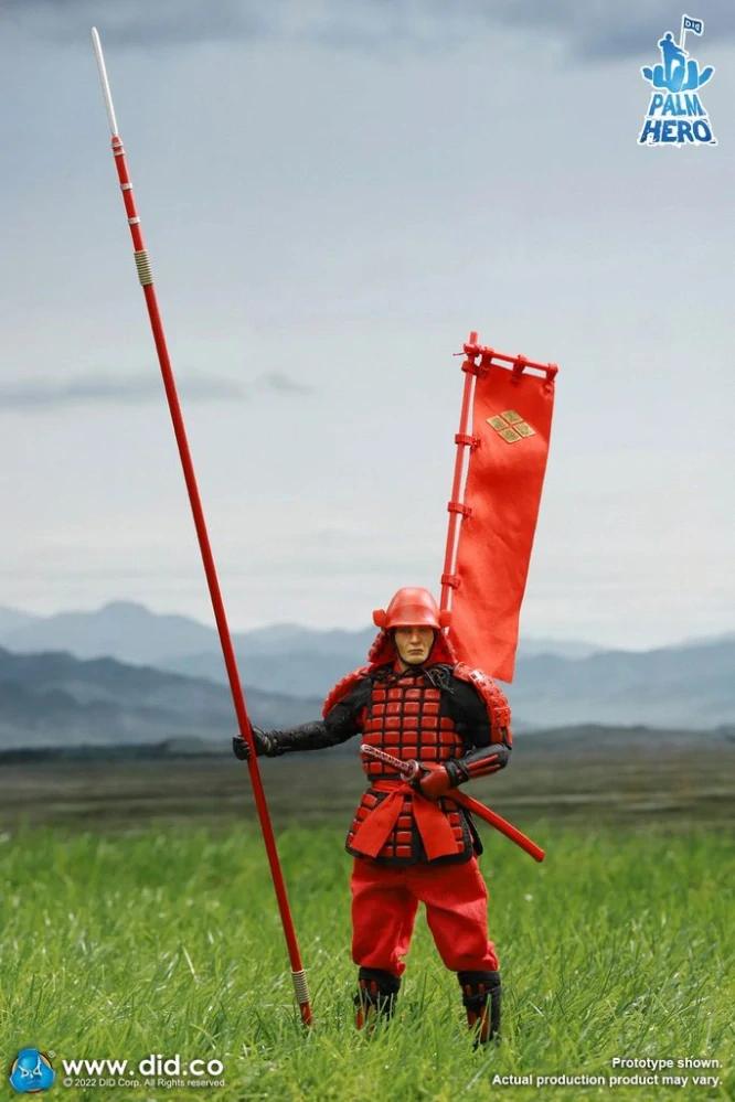 Figurka Red Japan Sengoku Soldier - Palm Hero Japan Samurai Series Action Figure 1/12