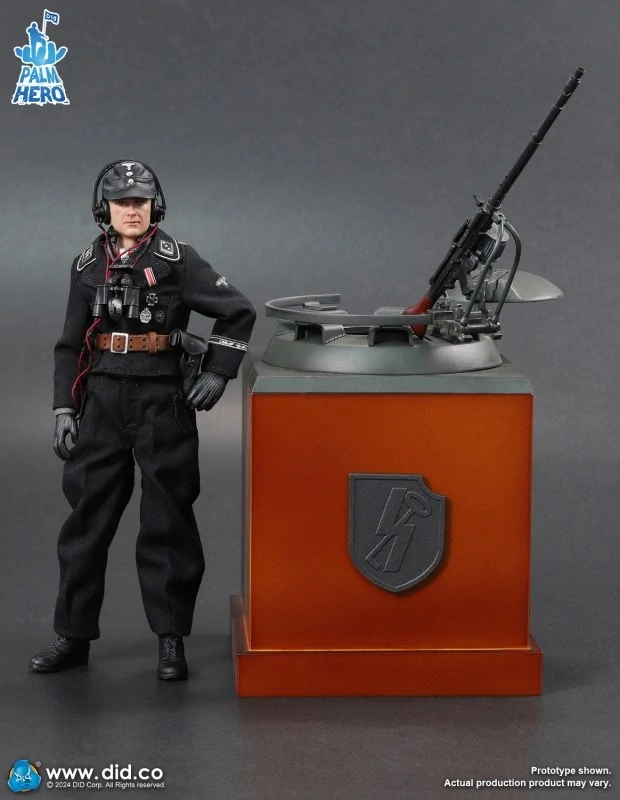Diorama German Tiger II Tank Diorama (Grey) 1/12 Palm Hero Series