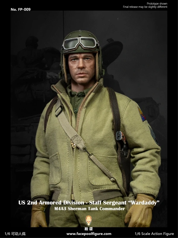 Figurka Don 'Wardaddy' Collier - M4A3 Sherman Tank Commander 1/6 Action Figure