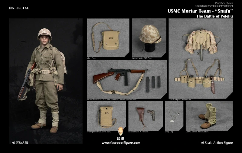 Figurka Merriell "Snafu" Shelton - The Pacific (USMC Mortar Team) 1/6 Action Figure