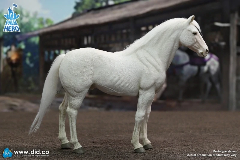 Figurka koně White Horse Figure 1/12 Palm Hero Series