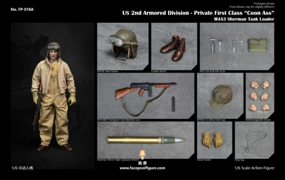 Figurka Private First Class "Coon Ass" - Fury 1/6 Action Figure