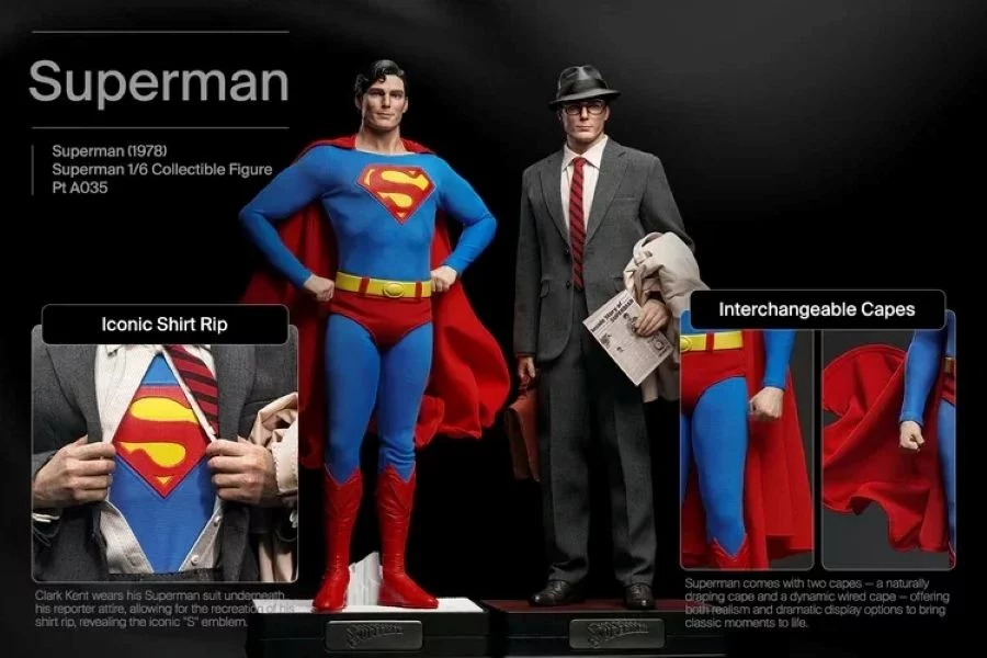 Figurky Superman & Clark Kent - Superman 1978 1/6 Action Figure Set