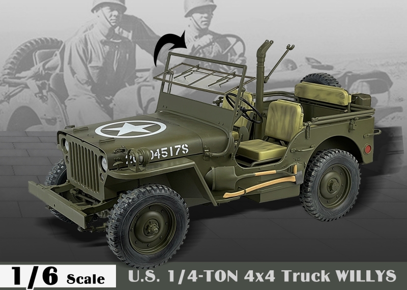 Automobil U.S. 1/4-Ton 4x4 Truck Willys 1/6