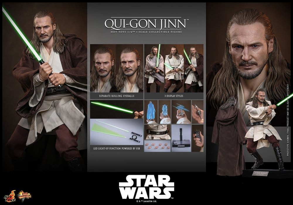Figurka Qui-Gon Jinn (Collector Edition) - Star Wars Movie Masterpiece Action Figure 1/6