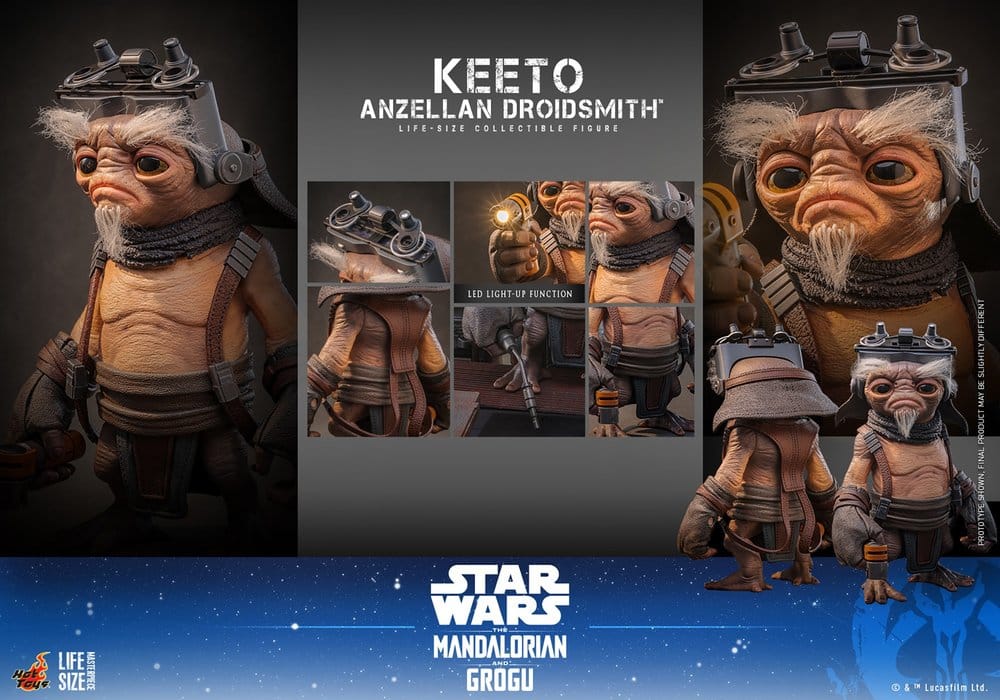 Figurka Keeto (Anzellan Droidsmith) - Star Wars: The Mandalorian & Grogu Life-Size Masterpiece Figure