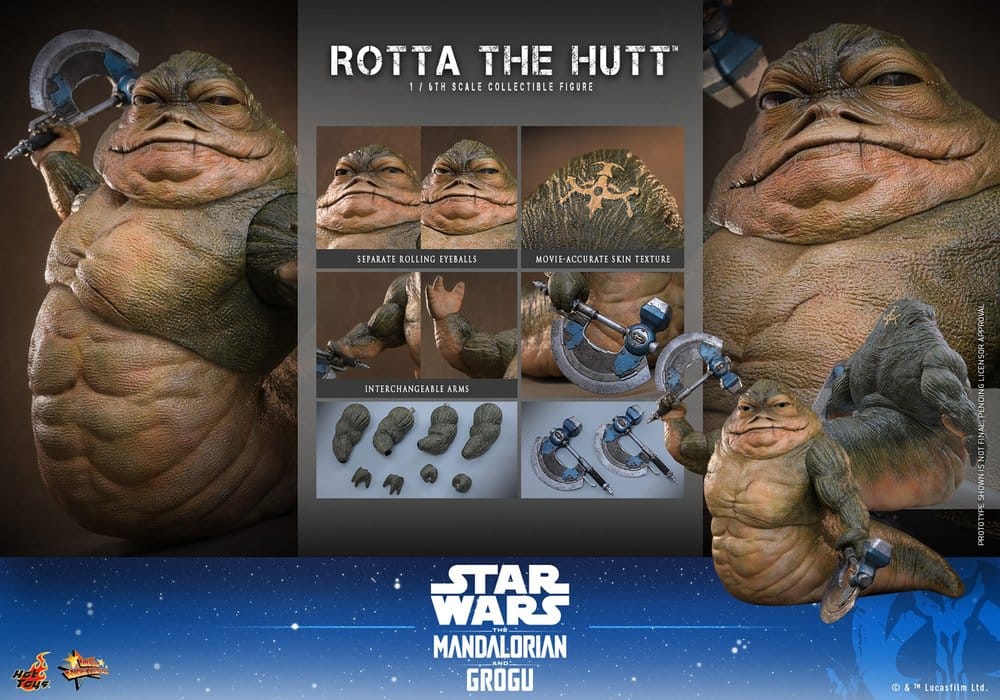 Figurka Rotta The Hutt - Star Wars Movie Masterpiece Action Figure 1/6