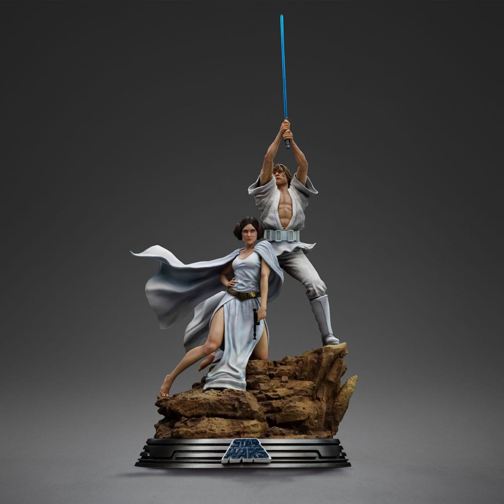 Soška Luke and Leia - Star Wars Deluxe Art Scale Statue 1/10