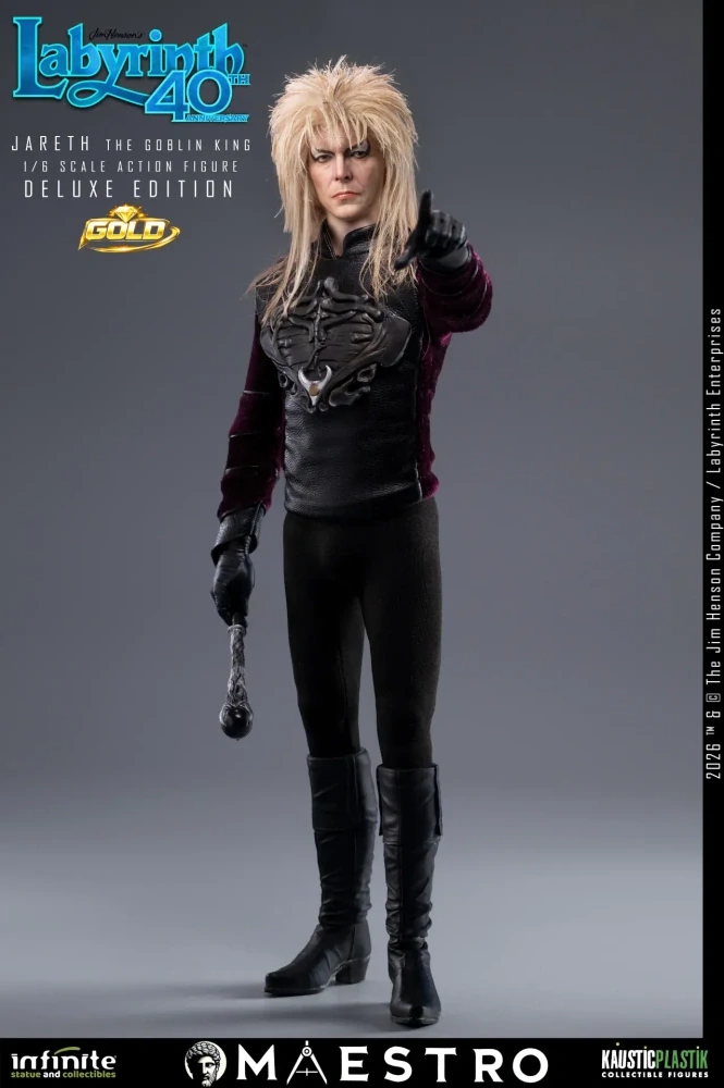 Figurka Jareth (David Bowie) The Goblin King - Labyrinth 1/6 Action Figure Deluxe Edition Gold