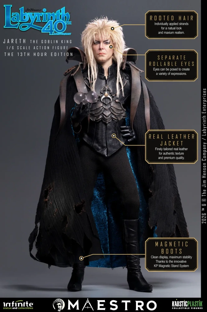 Figurka Jareth (David Bowie) The Goblin King - Labyrinth 1/6 Figure The 13th Hour Edition