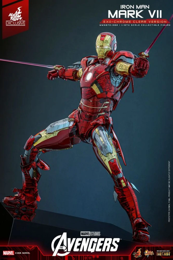 Figurka  Iron Man Mark VII (Exo-Chrome Clear Version) - Avengers 1/6 Exclusive Action Figure 