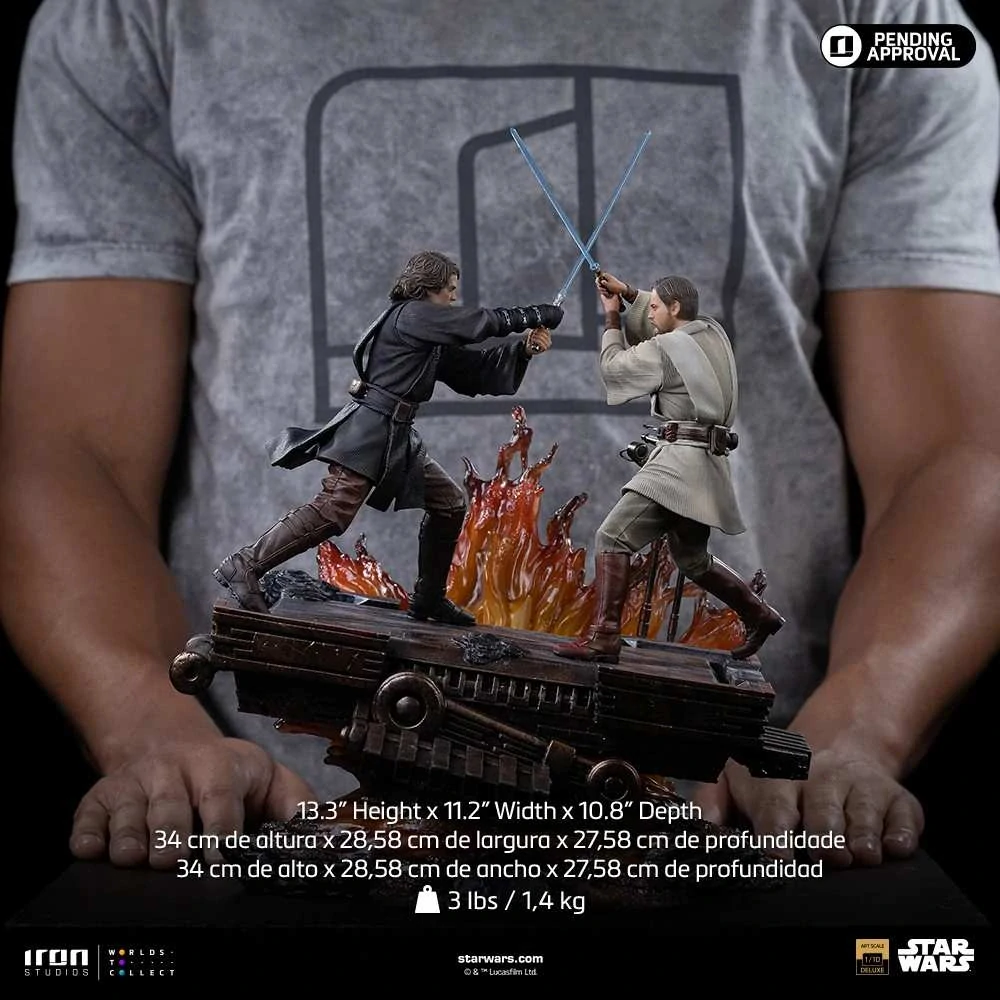 Soška Anakin vs. Obi Wan - Star Wars Art Scale Statue 1/10