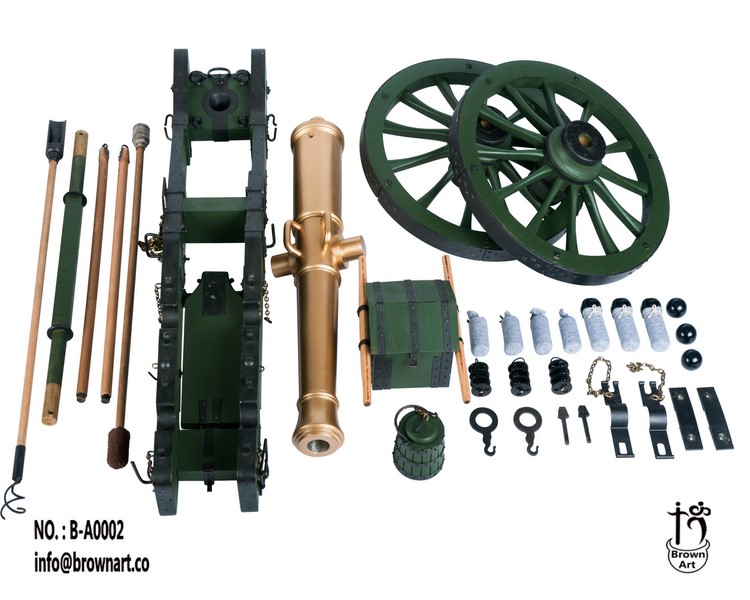 Dělo French Gribeauval 12 Pounder Cannon 1/6 Military Replica