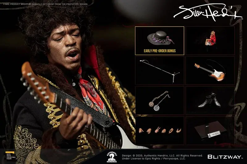 Figurka Jimi Hendrix Action Figure 1/6