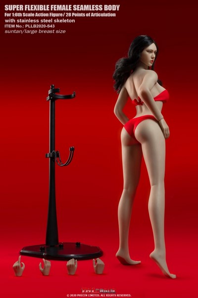 Figurka ženy Caucasian Suntan Female Super Flexible Seamless Body 1/6 Large Bust