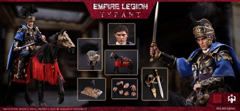 Figurka Tyrant (Black Gold & Horse Edition) - Imperial Legion 1/6 Action Figure