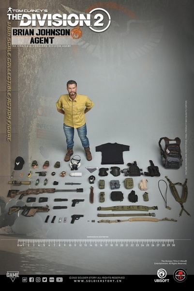 Figurka Brian Johnson Agent - Tom Clancy's The Division 2 Action Figure 1/6