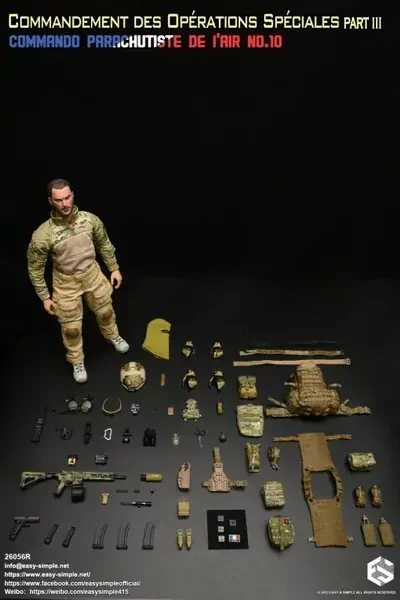 Figurka Commando Parachutiste De l'Air No.10 Action Figure 1/6