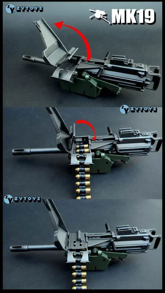 Zbraň pro 1/6 figurky MK19 Grenade Launcher Grey