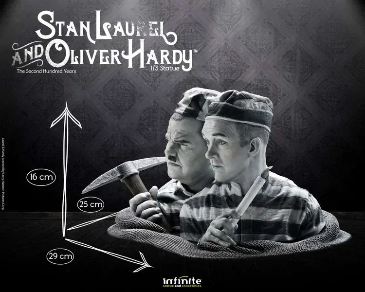 Soška Stan Laurel & Oliver Hardy 1/3 Statue