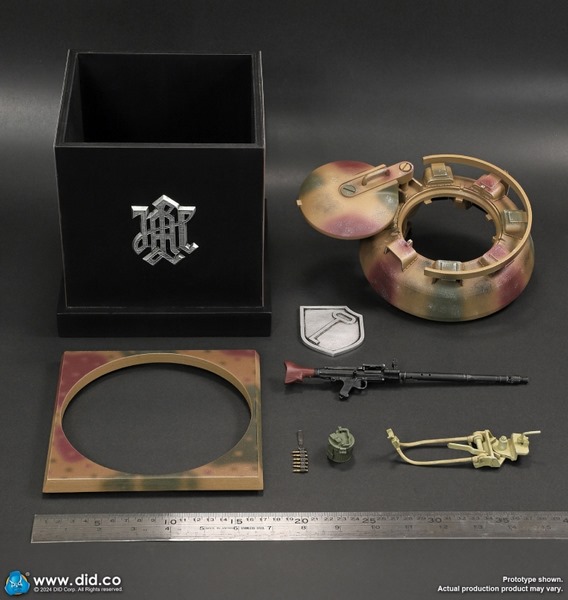 Diorama pro 1/6 figurky Panther Tank Diorama with MG34