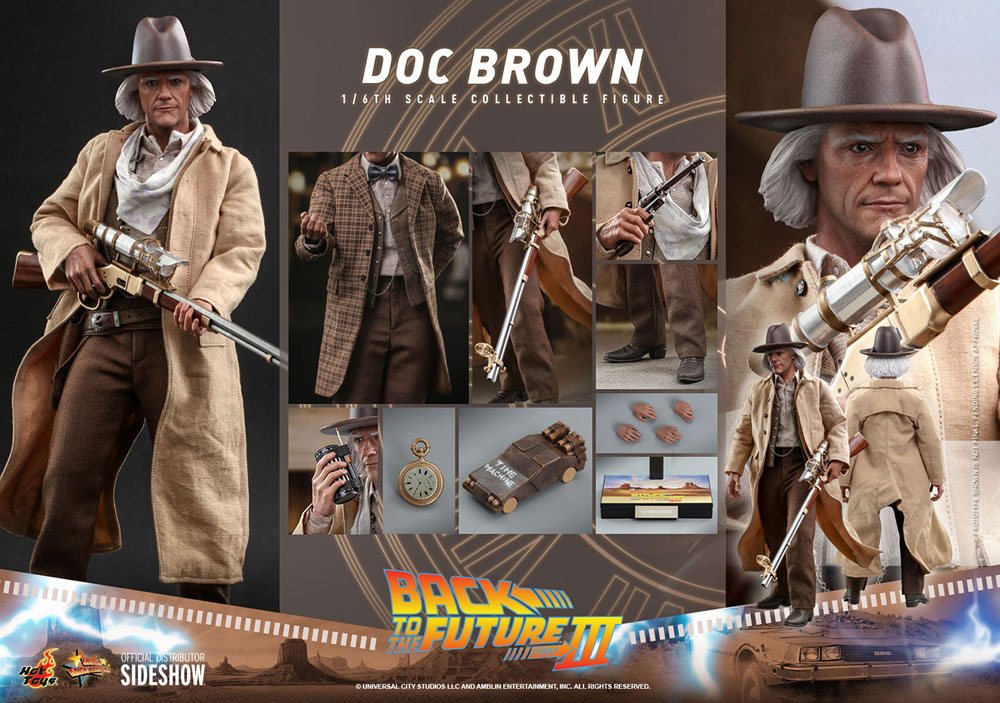 Figurka Doc Brown - Back To The Future III Movie Masterpiece Action Figure 1/6