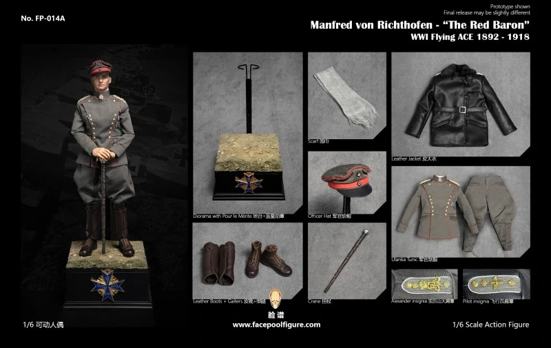 Figurka Manfred Von Richthofen The Red Baron - Flying ACE 1892-1918 Action Figure 1/6