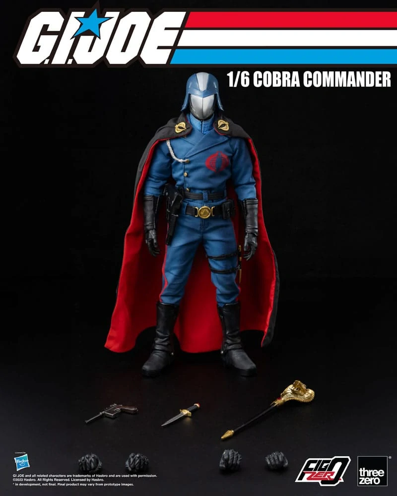 Figurka Cobra Commander - G.I. Joe FigZero Action Figure 1/6