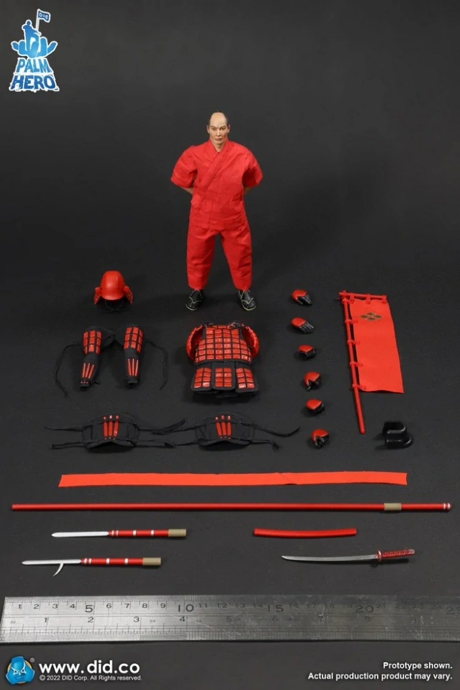 Figurka Red Japan Sengoku Soldier - Palm Hero Japan Samurai Series Action Figure 1/12