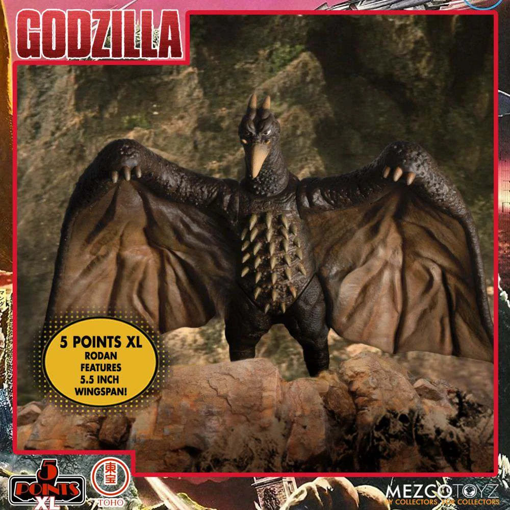 Sada figurek Godzilla: Destroy All Monsters 5 Points XL Action Figures Deluxe Box Set Round 1