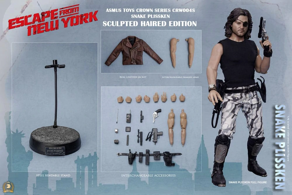 Figurka Snake Plissken (Sculpted Hair) - Escape from New York 1/6 Action Figure